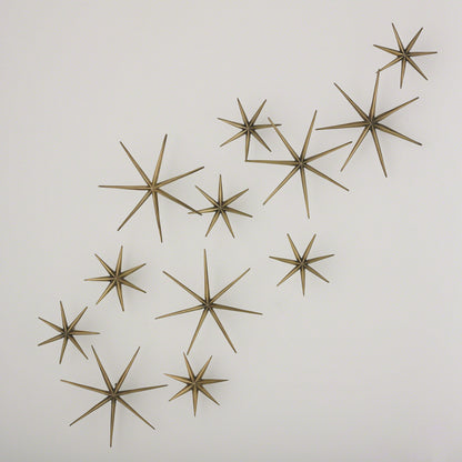 Etoile Wall Decor by Global Views in brass. Made from solid brass in a coastal style.