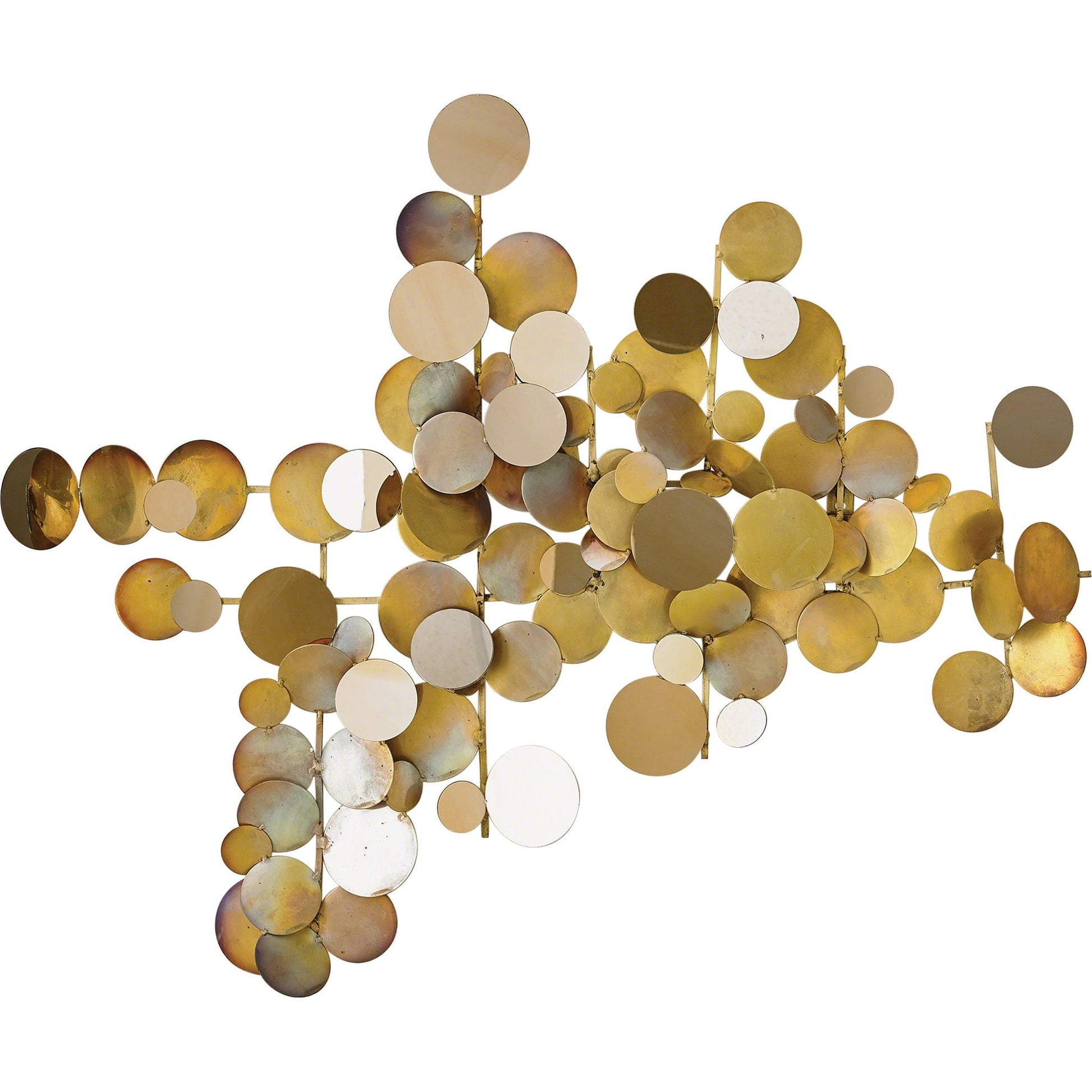 Dot Wall Decor by Global Views. Made from brass in a eclectic & global style.