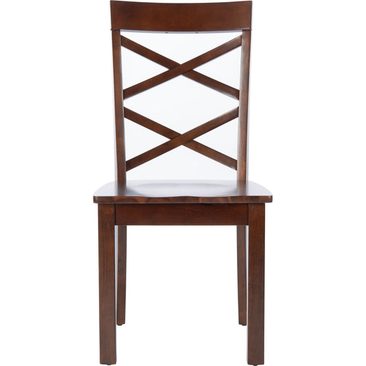 Ainslee Dining Chair by Safavieh in brown. Made from unique in a transitional style.