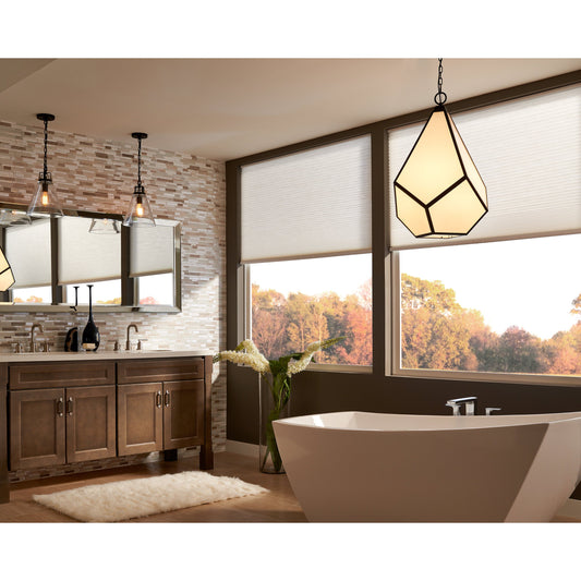 Frontage Pendant by Generation Lighting. Made from steel, glass in a modern style.