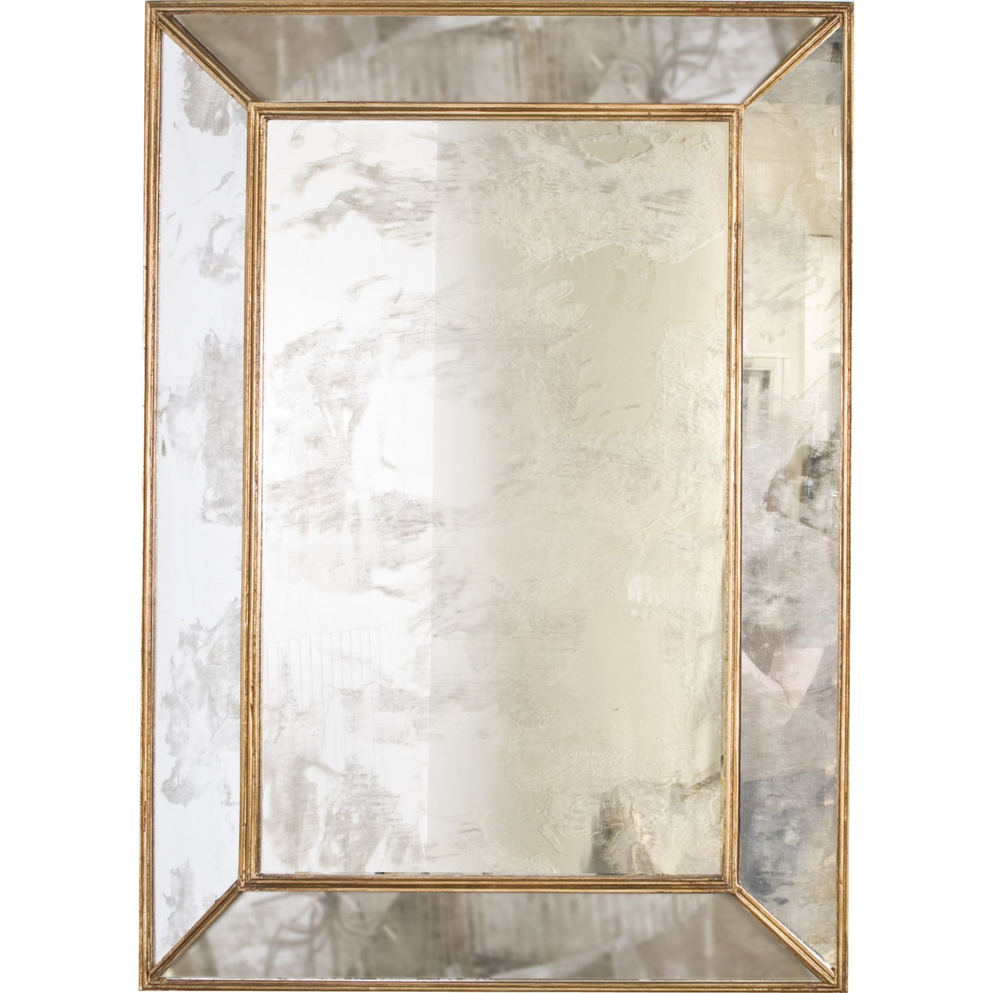 003 S-316314 | Additional Silo | Dion Antique Mirror by Worlds Away. Made from hardwood solids, glass in a transitional style.