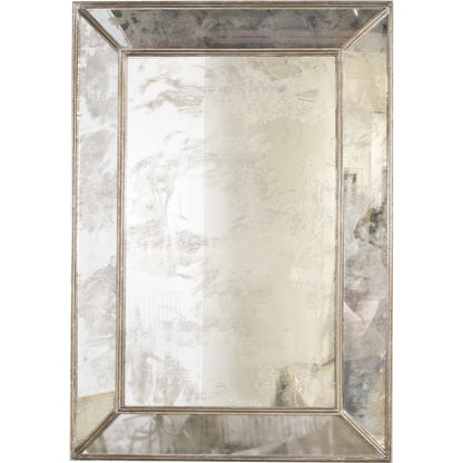 Dion Antique Mirror by Worlds Away. Made from hardwood solids, glass in a transitional style.