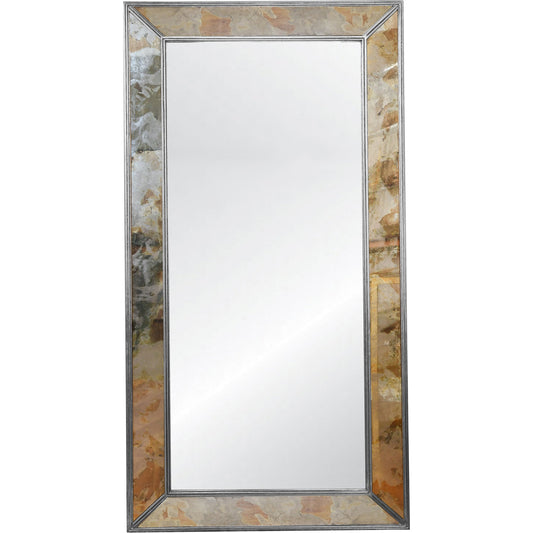 Dion Floor Mirror by Worlds Away. Made from hardwood solids, glass in a transitional style.