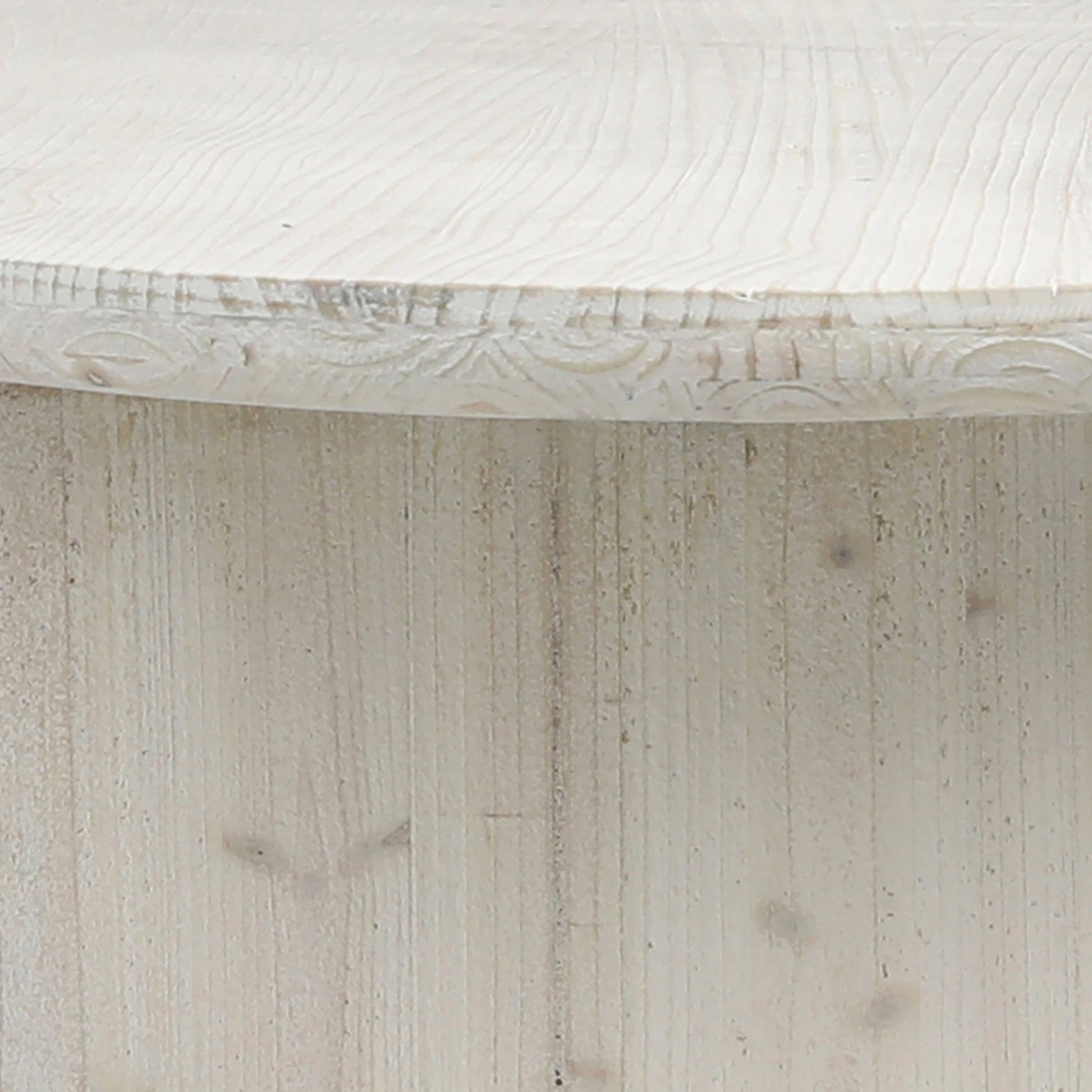 Abraham White-Washed Reclaimed Wood Oval Dining Table by Arch & Plane in white and white wash seal. Made from reclaimed pine in a modern style.