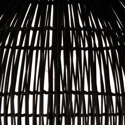 Barry Rattan Pendant in Black by Arch & Plane in black. Made from unique in a cottage & farmhouse style.