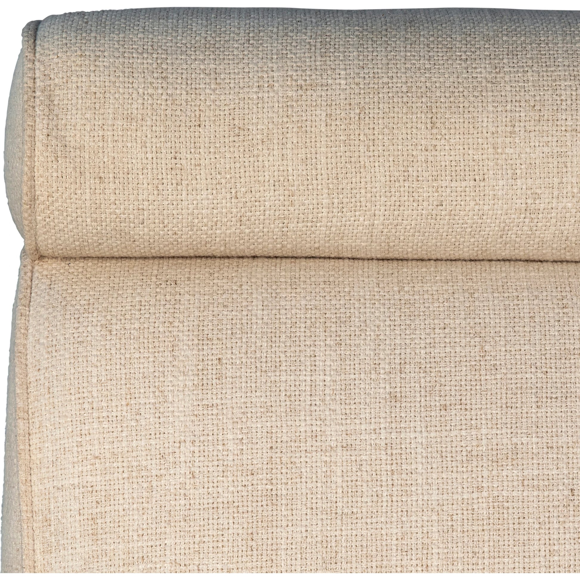 Ransom Upholstered Tall Back Accent Chair by Arch & Plane in white, matte black and fabric. Made from linen in a modern style.