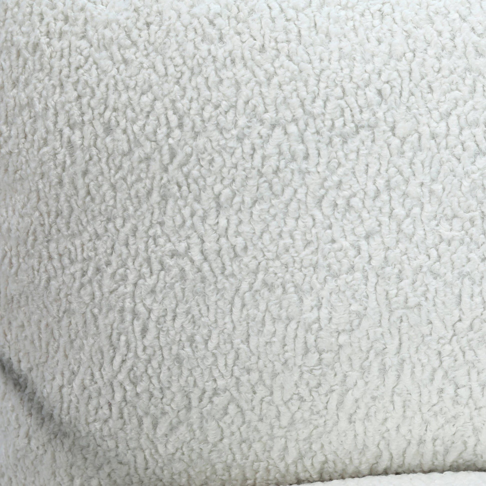 White Sheep Skin Upholstered Arm Chair by Arch & Plane in natural white, black and upholstered. Made from sheepskin in a modern style.