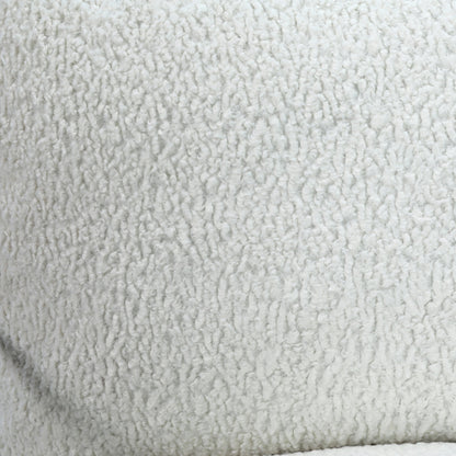 White Sheep Skin Upholstered Arm Chair by Arch & Plane in natural white, black and upholstered. Made from sheepskin in a modern style.