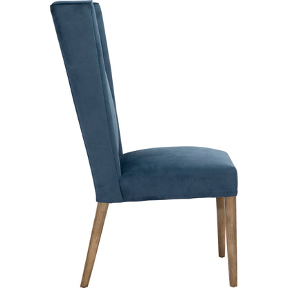 Branden Velvet Parsons Side Chair by Arch & Plane in white sand, medium brown and fabric. Made from velvet in a modern style.