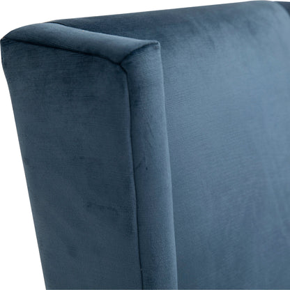 Branden Velvet Parsons Side Chair by Arch & Plane in white sand, medium brown and fabric. Made from velvet in a modern style.