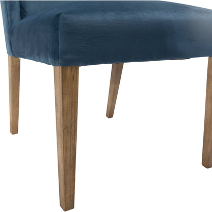 Branden Velvet Parsons Side Chair by Arch & Plane in white sand, medium brown and fabric. Made from velvet in a modern style.