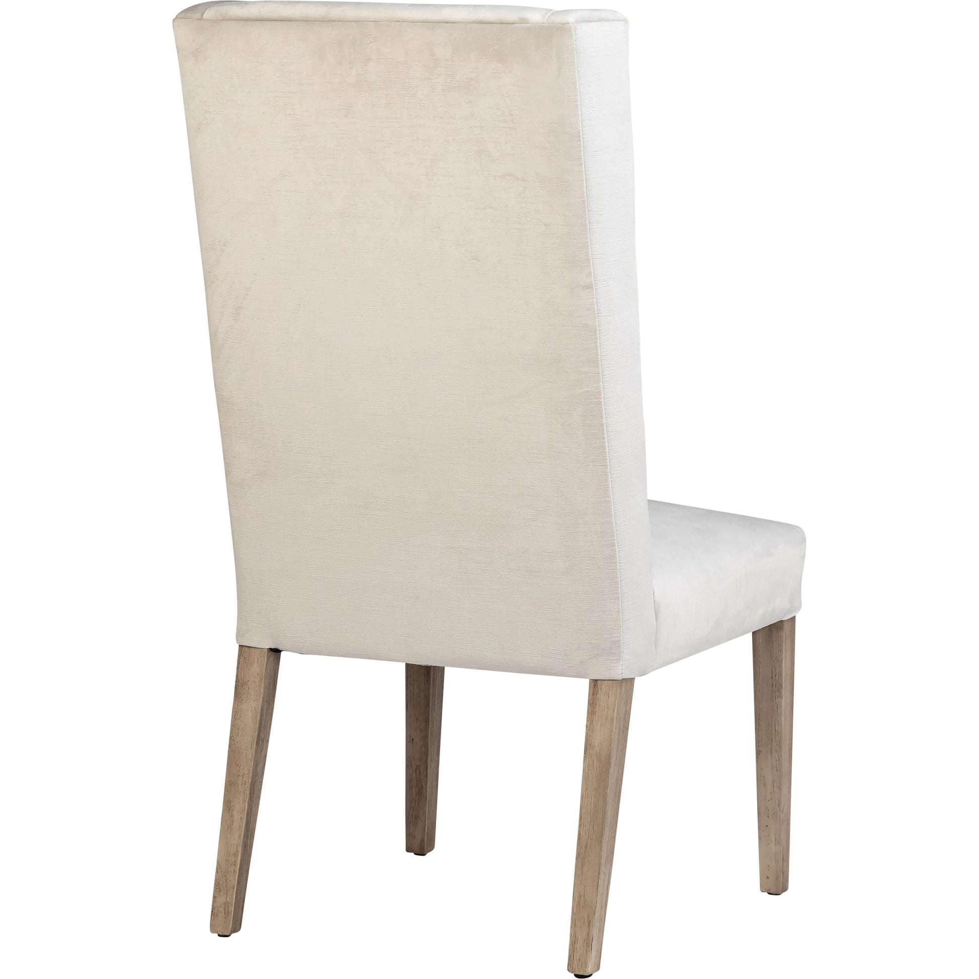 Branden Velvet Parsons Side Chair by Arch & Plane in white sand, medium brown and fabric. Made from velvet in a modern style.