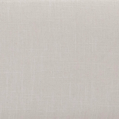 Brant Linen Dining Arm Chair by Arch & Plane in light grey, natural medium wood and fabric. Made from linen in a modern style.