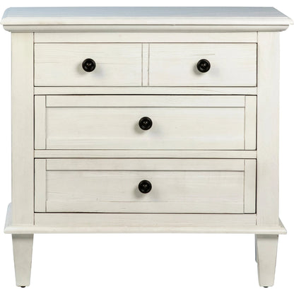 Dontae Reclaimed Acacia White-Washed Nightstand by Arch & Plane in white, black and white wash. Made from relaimed acacia in a modern style.