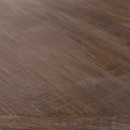 Dena 60" Round Reclaimed Pine Dining Table by Arch & Plane. Made from reclaimed pine in a modern style.