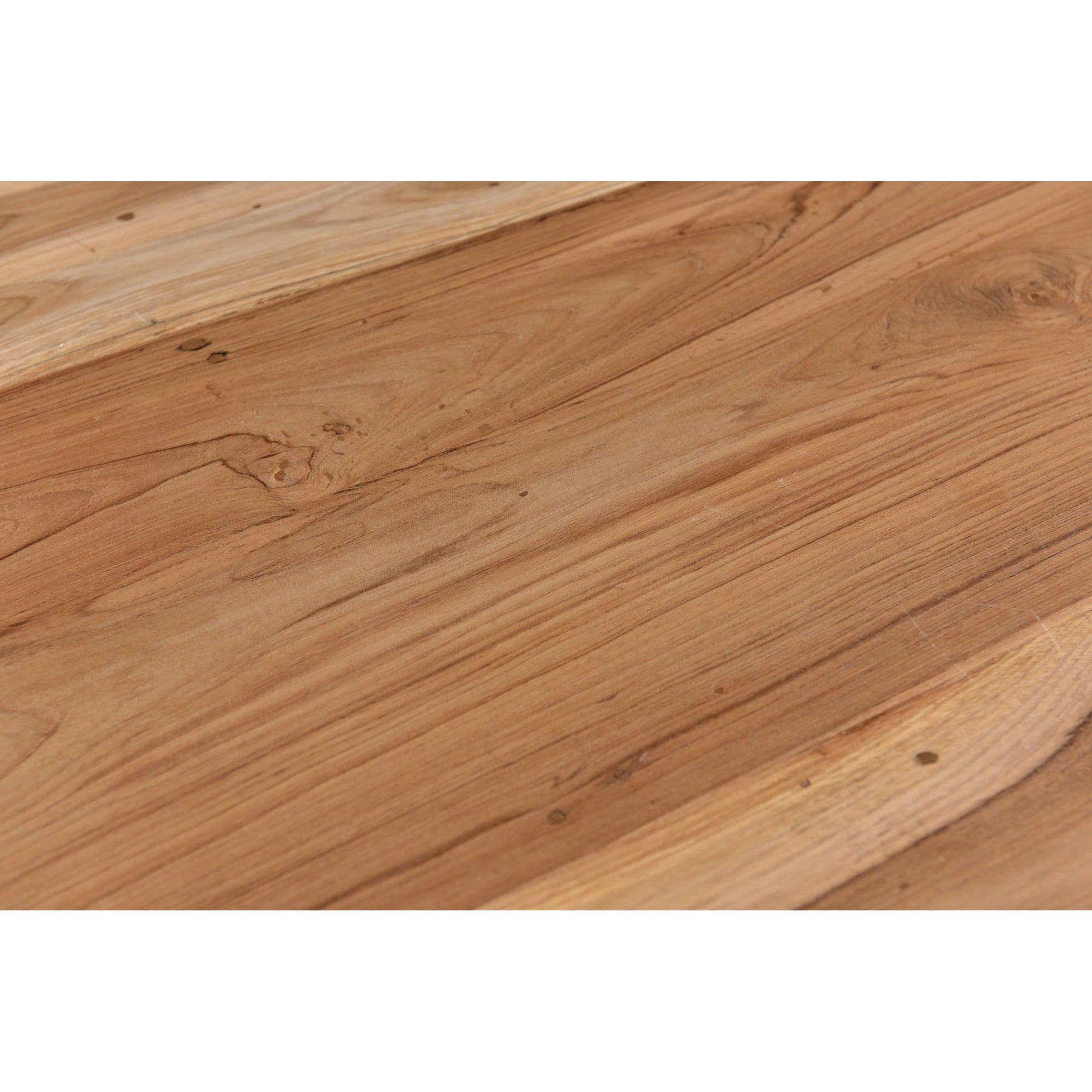 Joliet Console Table by Moe's Home Collection in natural and matt lacquer: no stain. Made from solid teak wood, iron frame in a modern style.