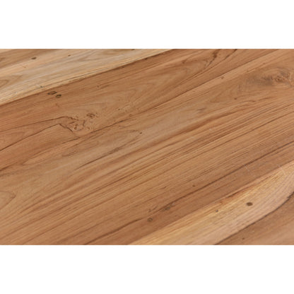 Joliet Console Table by Moe's Home Collection in natural and matt lacquer: no stain. Made from solid teak wood, iron frame in a modern style.