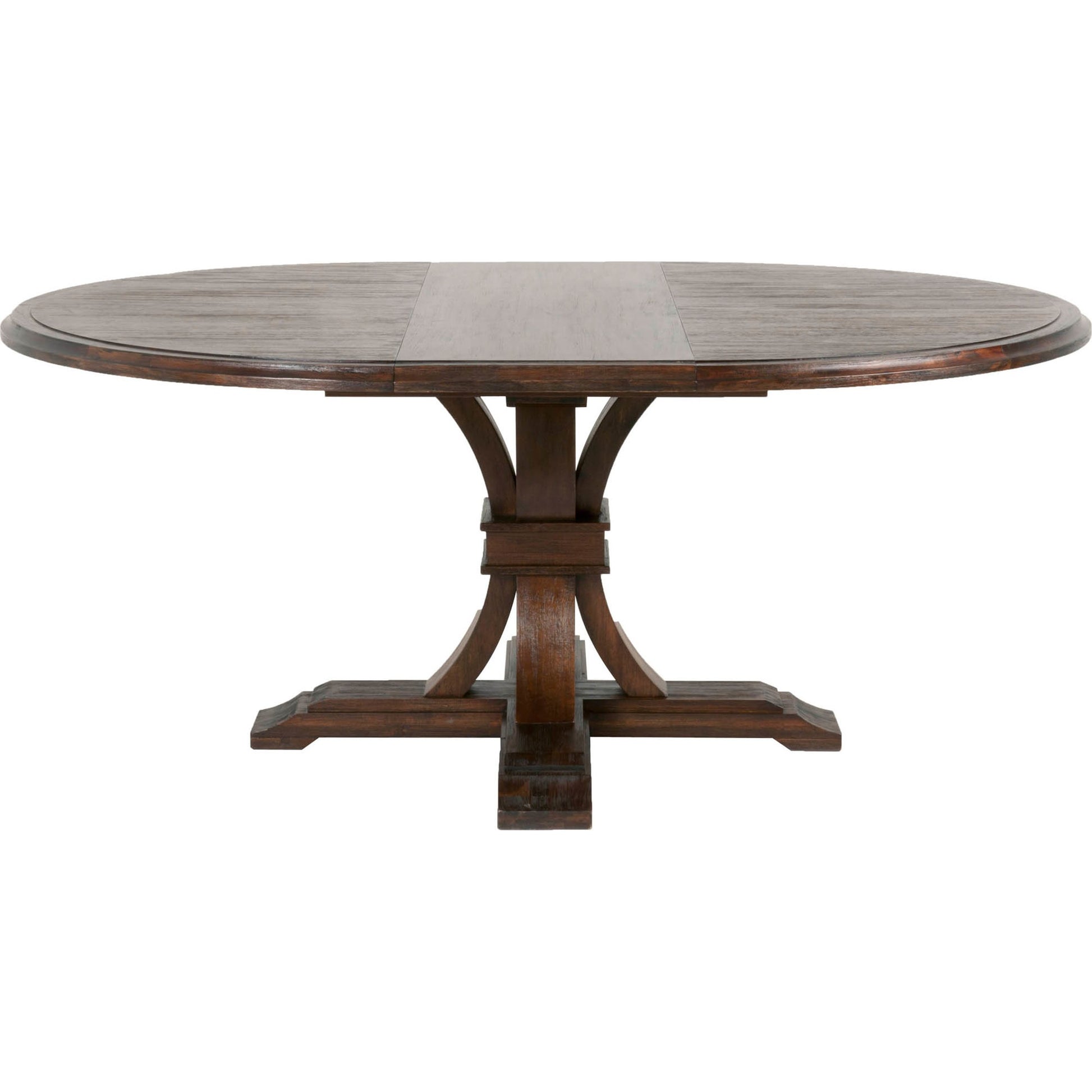 Devon Dining Table by Essentials For Living in natural gray. Made from solid acacia, acacia veneer in a cottage & farmhouse style.