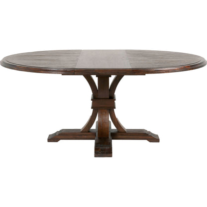 Devon Dining Table by Essentials For Living in natural gray. Made from solid acacia, acacia veneer in a cottage & farmhouse style.