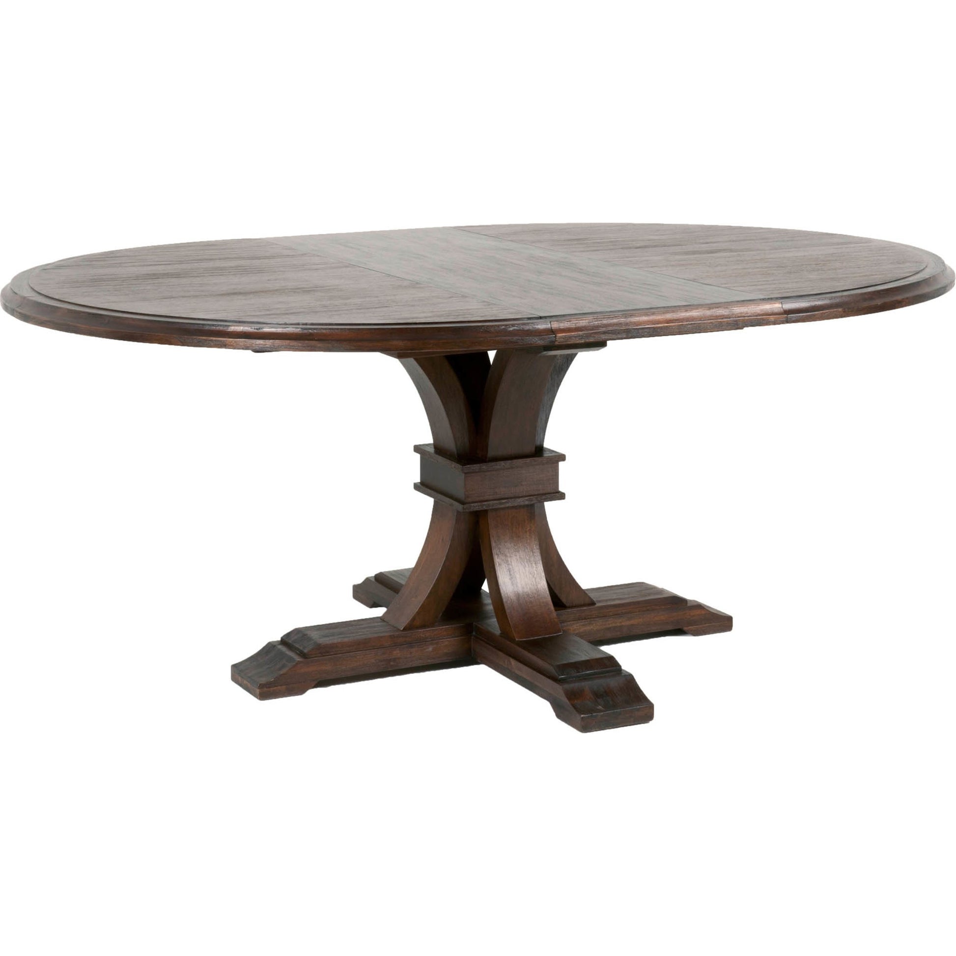 Devon Dining Table by Essentials For Living in natural gray. Made from solid acacia, acacia veneer in a cottage & farmhouse style.
