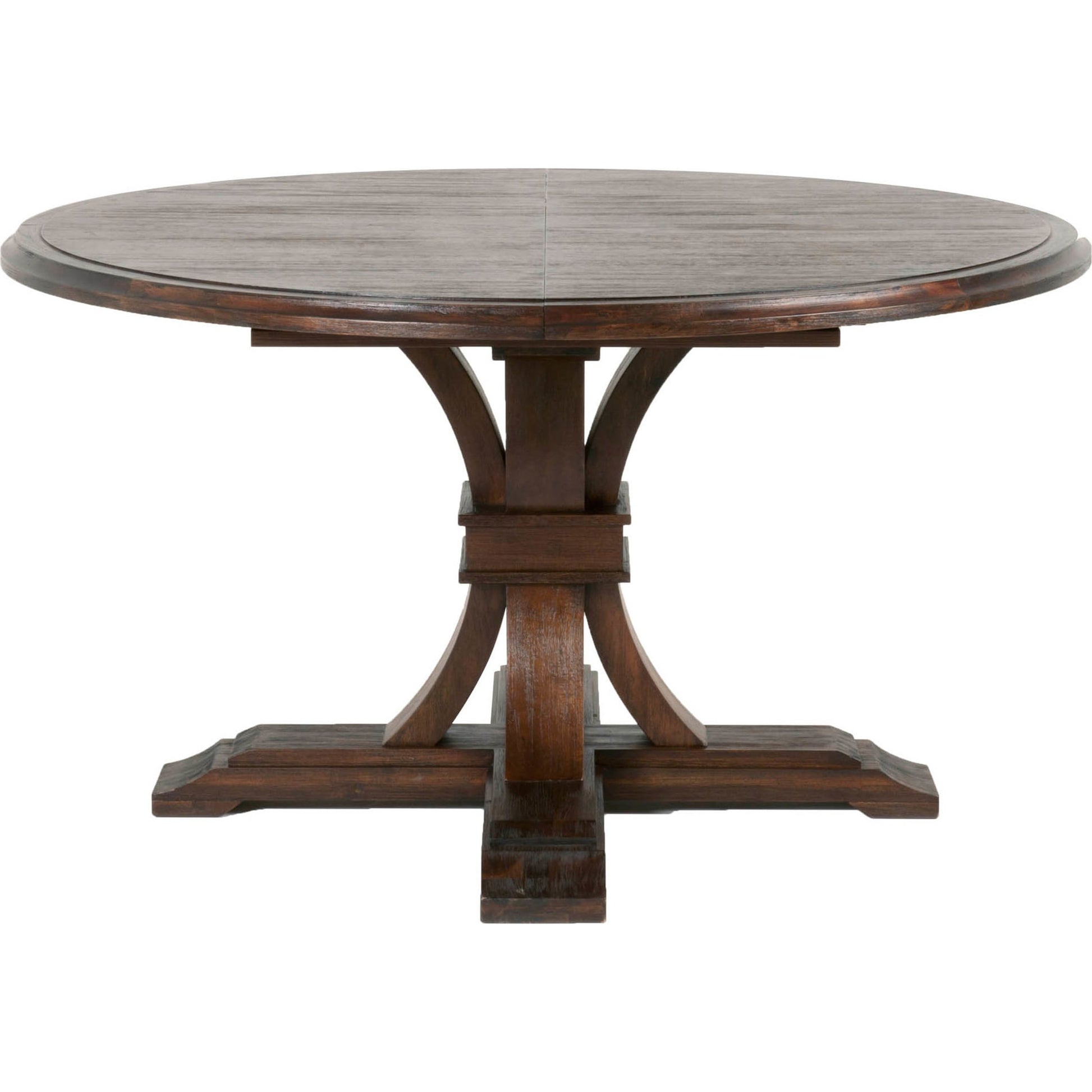 Devon Dining Table by Essentials For Living in natural gray. Made from solid acacia, acacia veneer in a cottage & farmhouse style.