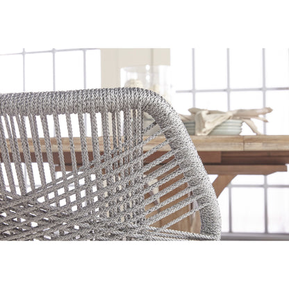 Devon Dining Table by Essentials For Living in natural gray. Made from solid acacia, acacia veneer in a cottage & farmhouse style.