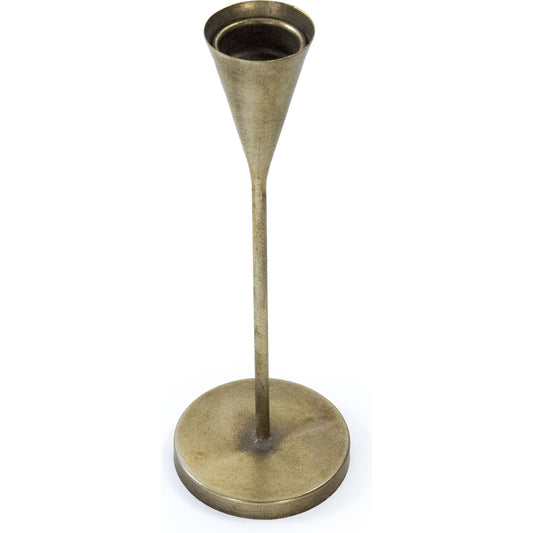 Geneva Candle Holder by Zentique in antique gold and iron sheet. Made from iron sheet in a eclectic & global style.