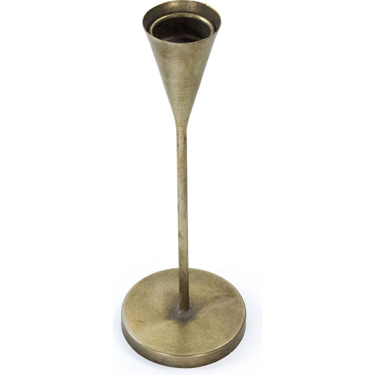 Geneva Candle Holder by Zentique in antique gold and iron sheet. Made from iron sheet in a eclectic & global style.
