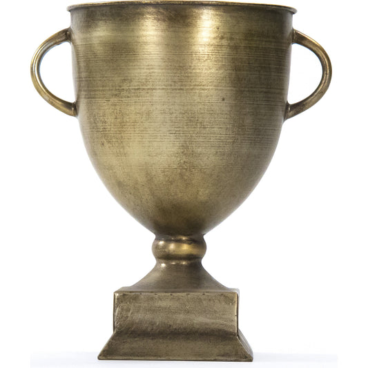 Camille Trophy by Zentique in antique gold and iron sheet. Made from iron sheet in a cottage & farmhouse style.