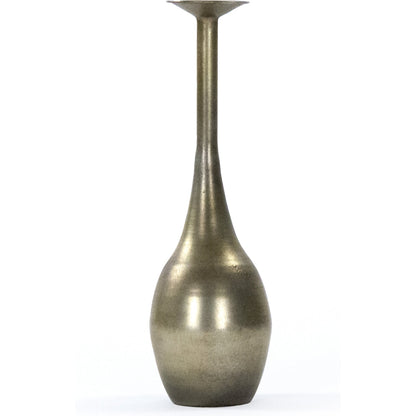Noelle Bottle by Zentique in antique gold and iron sheet. Made from iron sheet in a eclectic & global style.