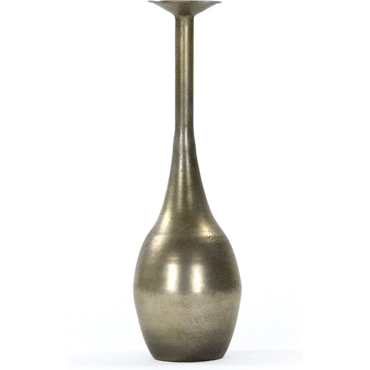 Noelle Bottle by Zentique in antique gold and iron sheet. Made from iron sheet in a eclectic & global style.