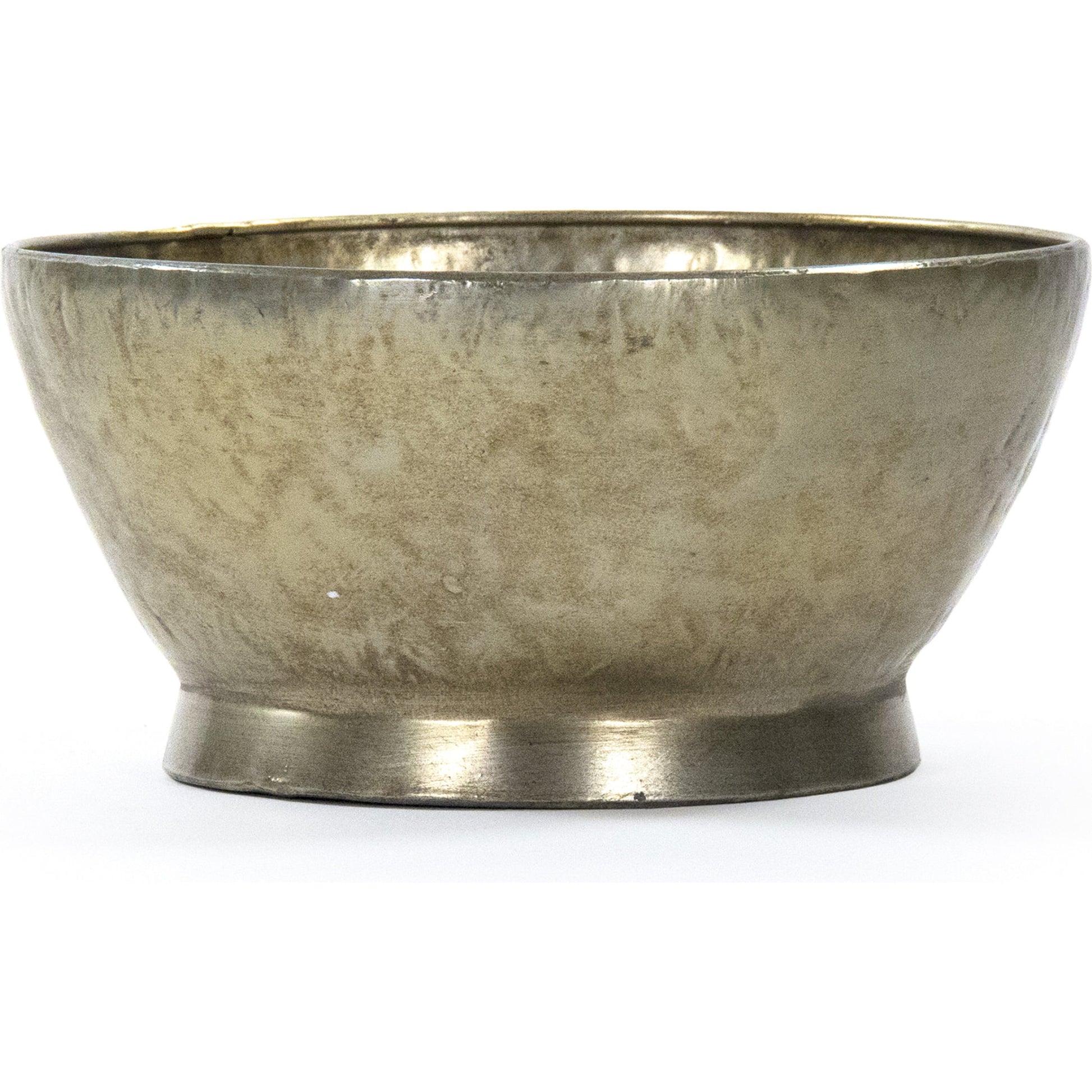Edgard Bowl by Zentique in antique gold and iron sheet. Made from iron sheet in a eclectic & global style.