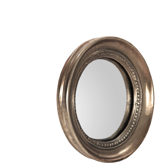 Lenka Mirror (Convex) by Zentique in antique bronze and resin, mirror, mdf. Made from resin, mirror, mdf in a traditional style.