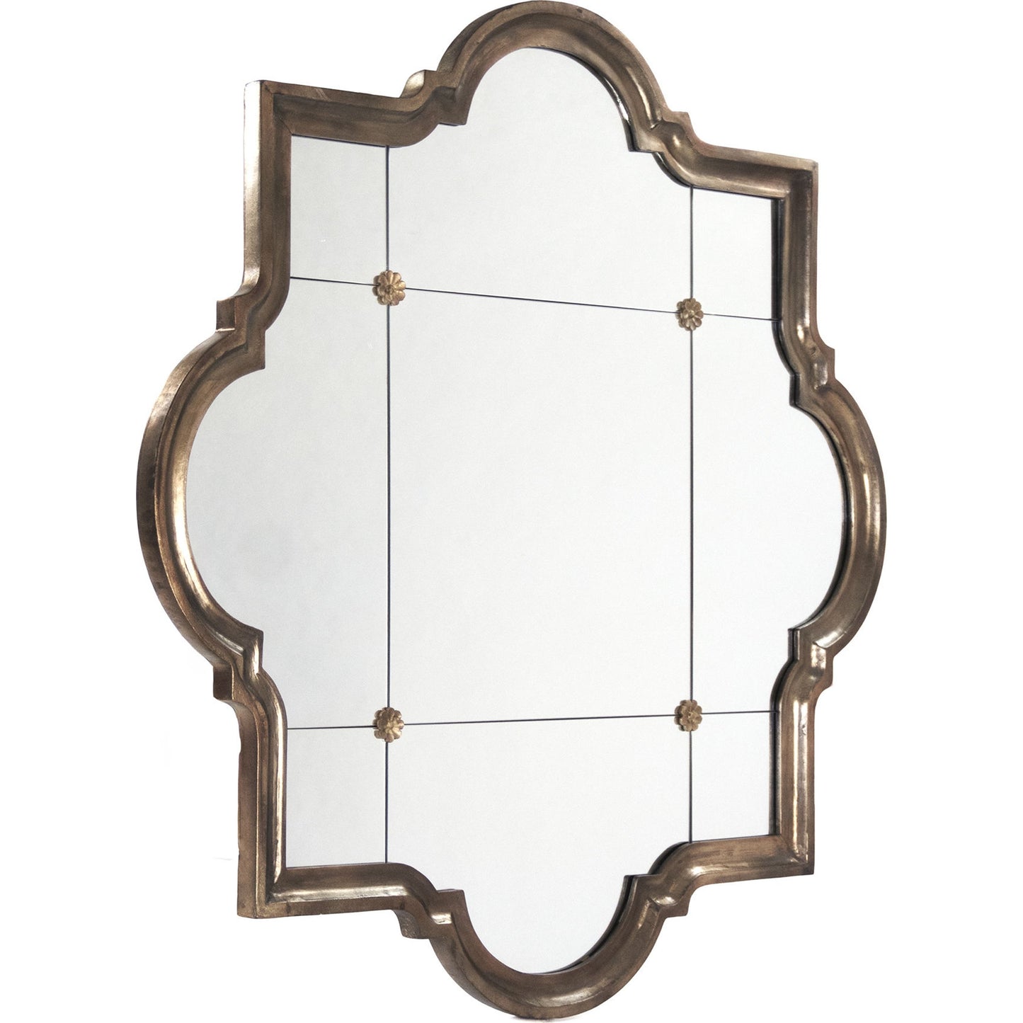 000 S-338160 | Primary Silo | Rafa Mirror by Zentique in antique bronze and resin, mirror, mdf. Made from resin, mirror, mdf in a traditional style.