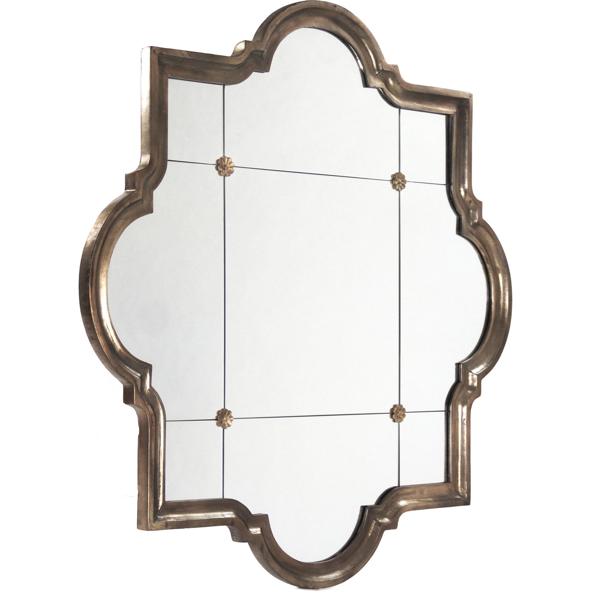 Rafa Mirror by Zentique in antique bronze and resin, mirror, mdf. Made from resin, mirror, mdf in a traditional style.