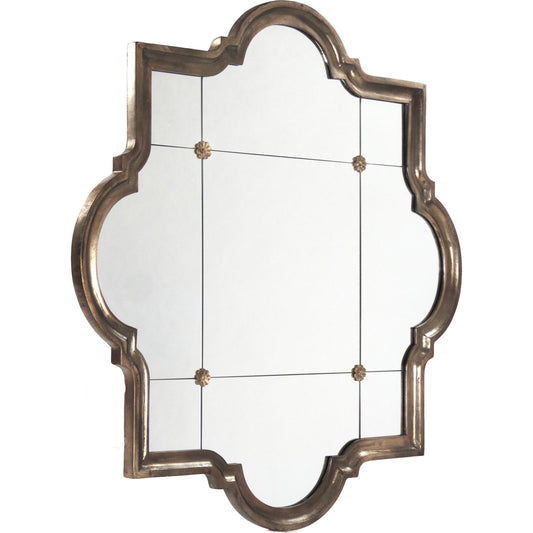 Rafa Mirror by Zentique in antique bronze and resin, mirror, mdf. Made from resin, mirror, mdf in a traditional style.