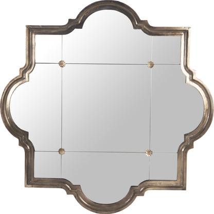 Rafa Mirror by Zentique in antique bronze and resin, mirror, mdf. Made from resin, mirror, mdf in a traditional style.