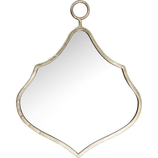 Abeille Mirror by Zentique in distressed silver and iron, mirror, mdf. Made from iron, mirror, mdf in a transitional style.
