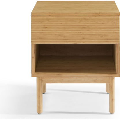 Ria Nightstand by Greenington in caramelized. Made from moso bamboo in a modern style.