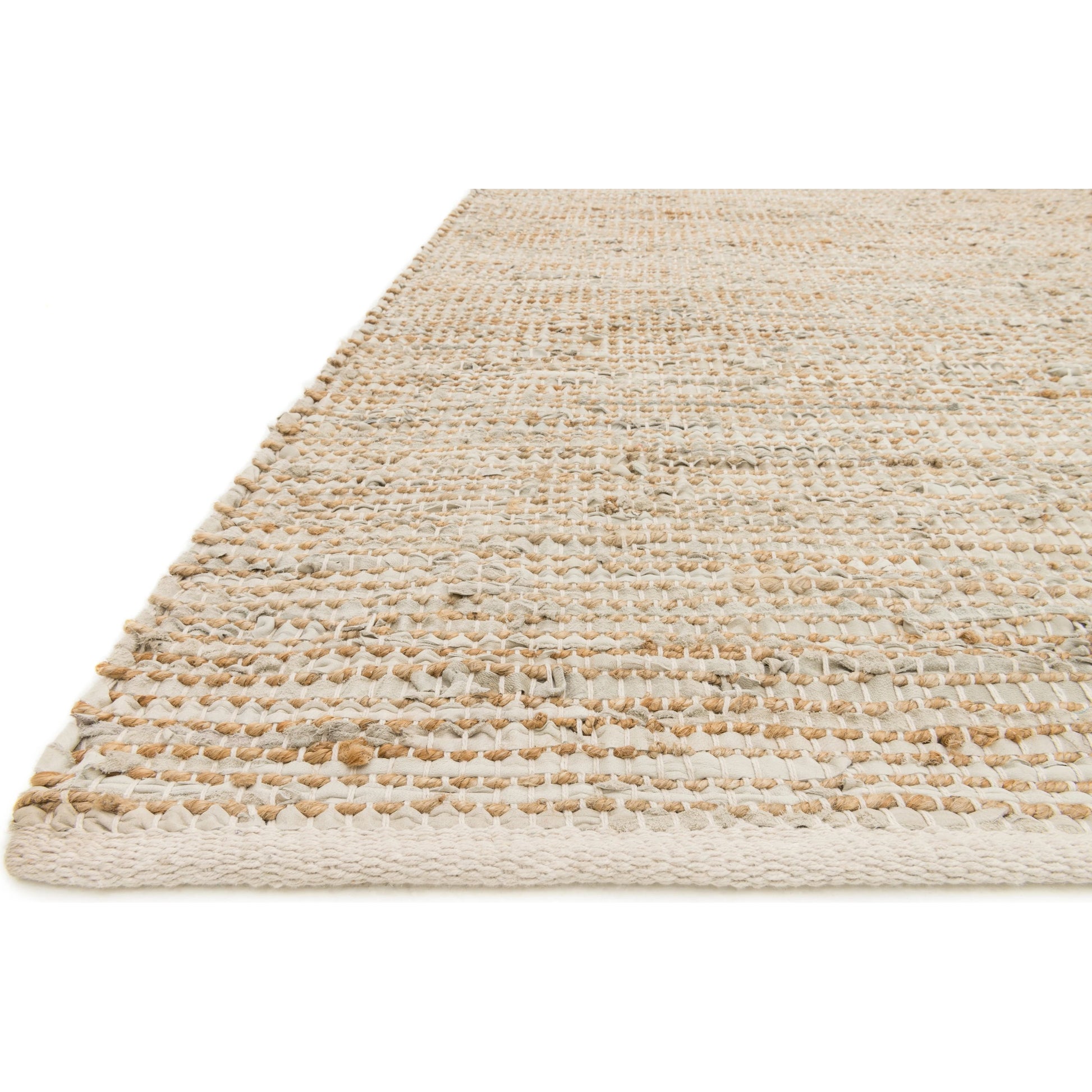 Edge ED-01 Rug by Loloi. Made from 50% jute, 50% leather hemp in a modern style.