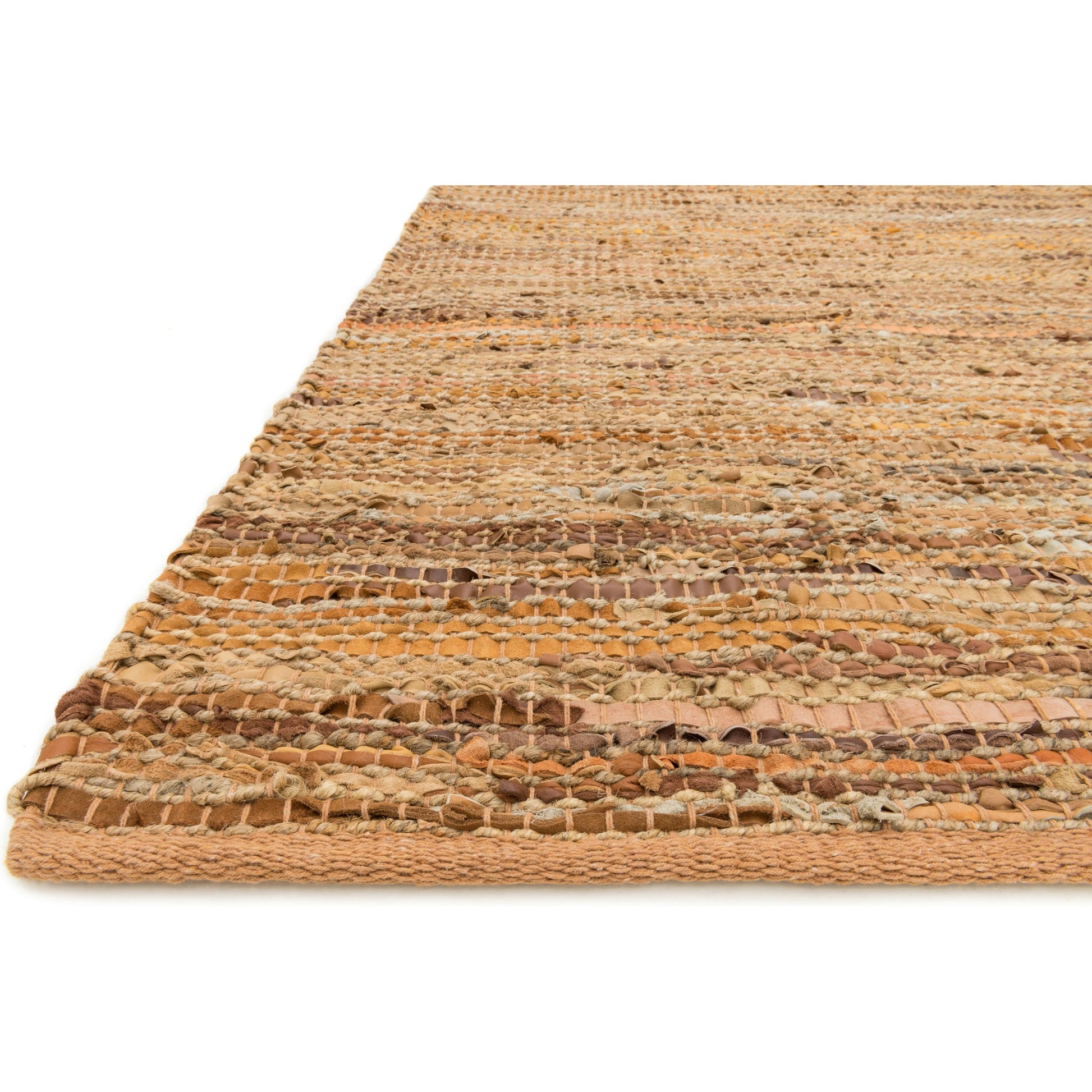 Edge ED-01 Rug by Loloi. Made from 50% jute, 50% leather hemp in a modern style.