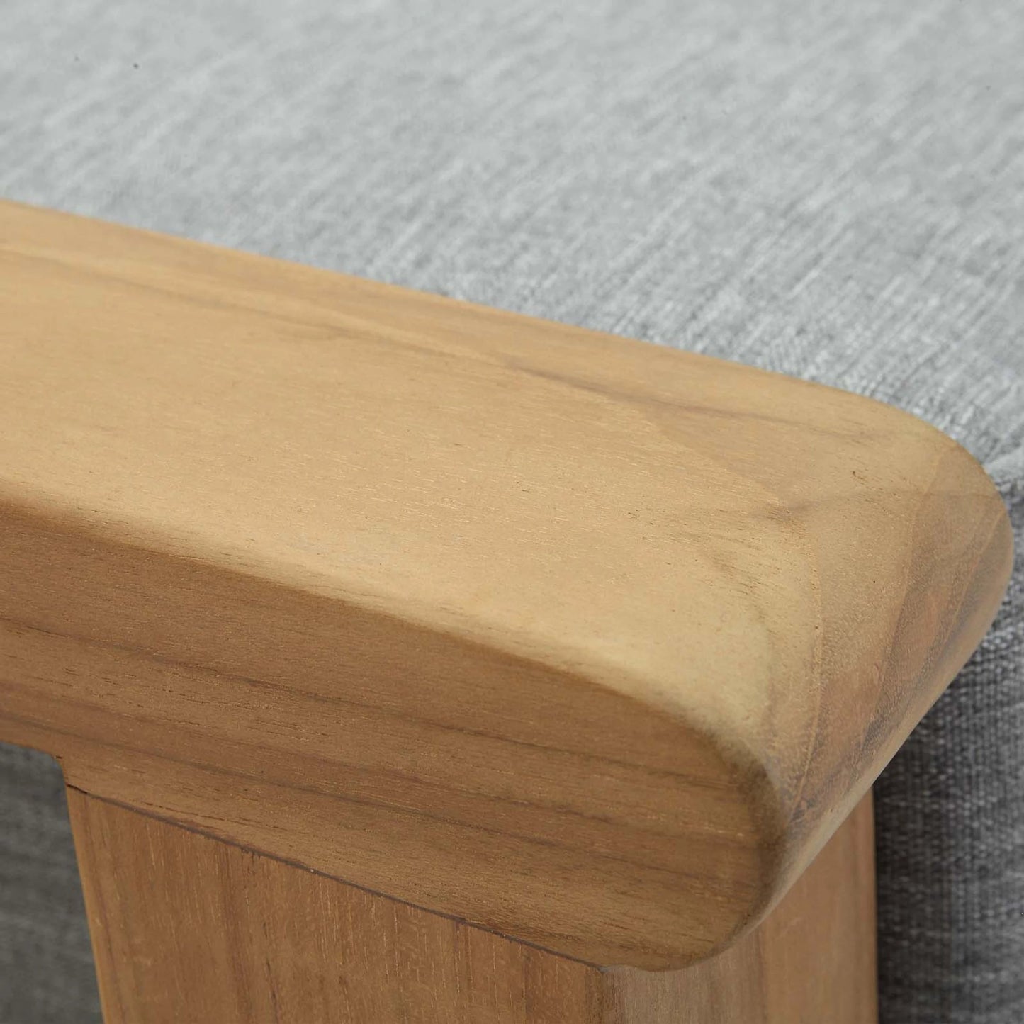 009 SI-1924699 | Closeup | Andover Teak Ottoman by Evans & Londeen. Made from unique in a modern style.