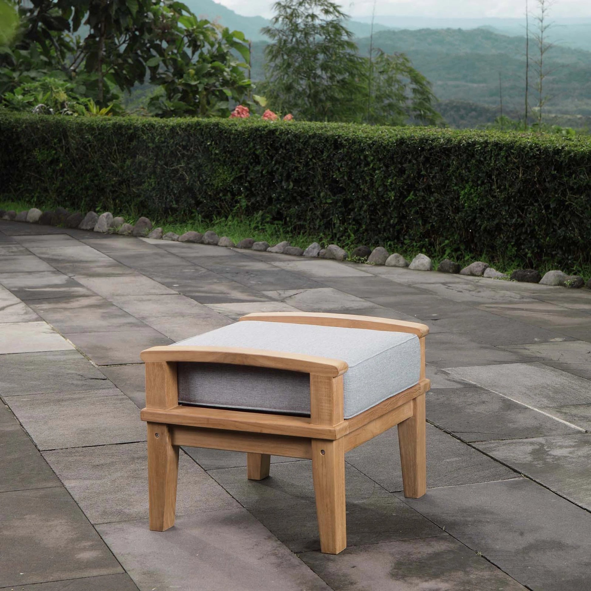 Andover Teak Ottoman by Evans & Londeen. Made from unique in a modern style.
