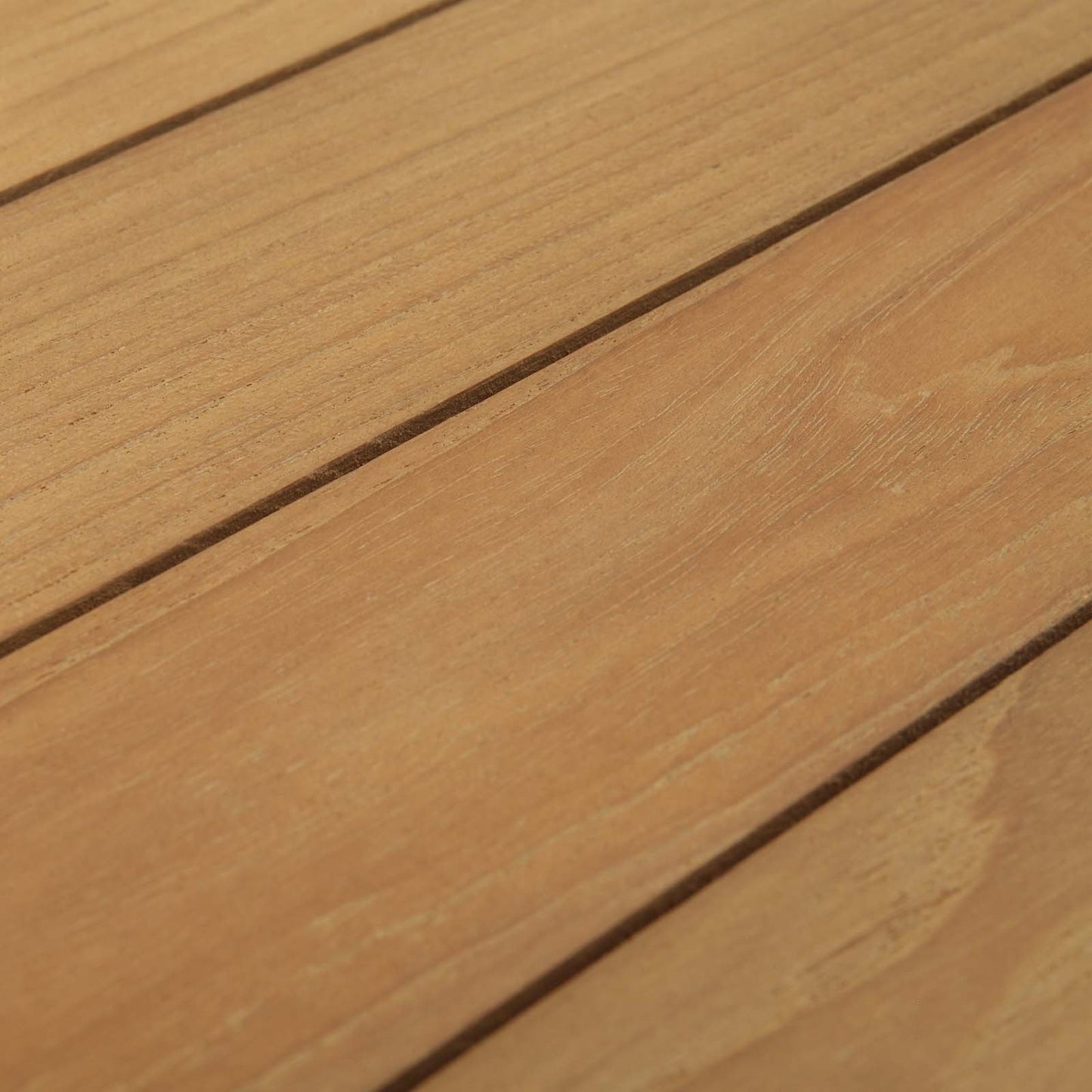 003 S-293774 | Closeup | Andover Teak Round Coffee Table by Evans & Londeen in natural. Made from teak wood, cushion density is 24kg, m3 in a modern style.