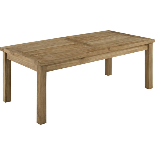 Andover Teak Rectangle Coffee Table by Evans & Londeen in natural. Made from teak wood, cushion density is 24kg, m3 in a traditional style.