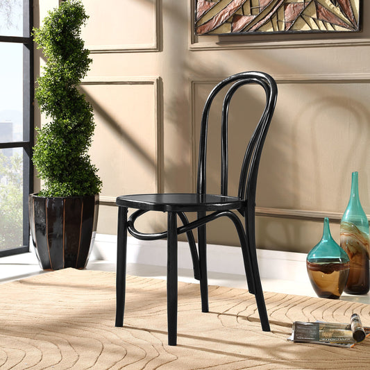 Portland Dining Side Chair by Evans & Londeen. Made from chinese toon, plywood, rattan in a traditional style.