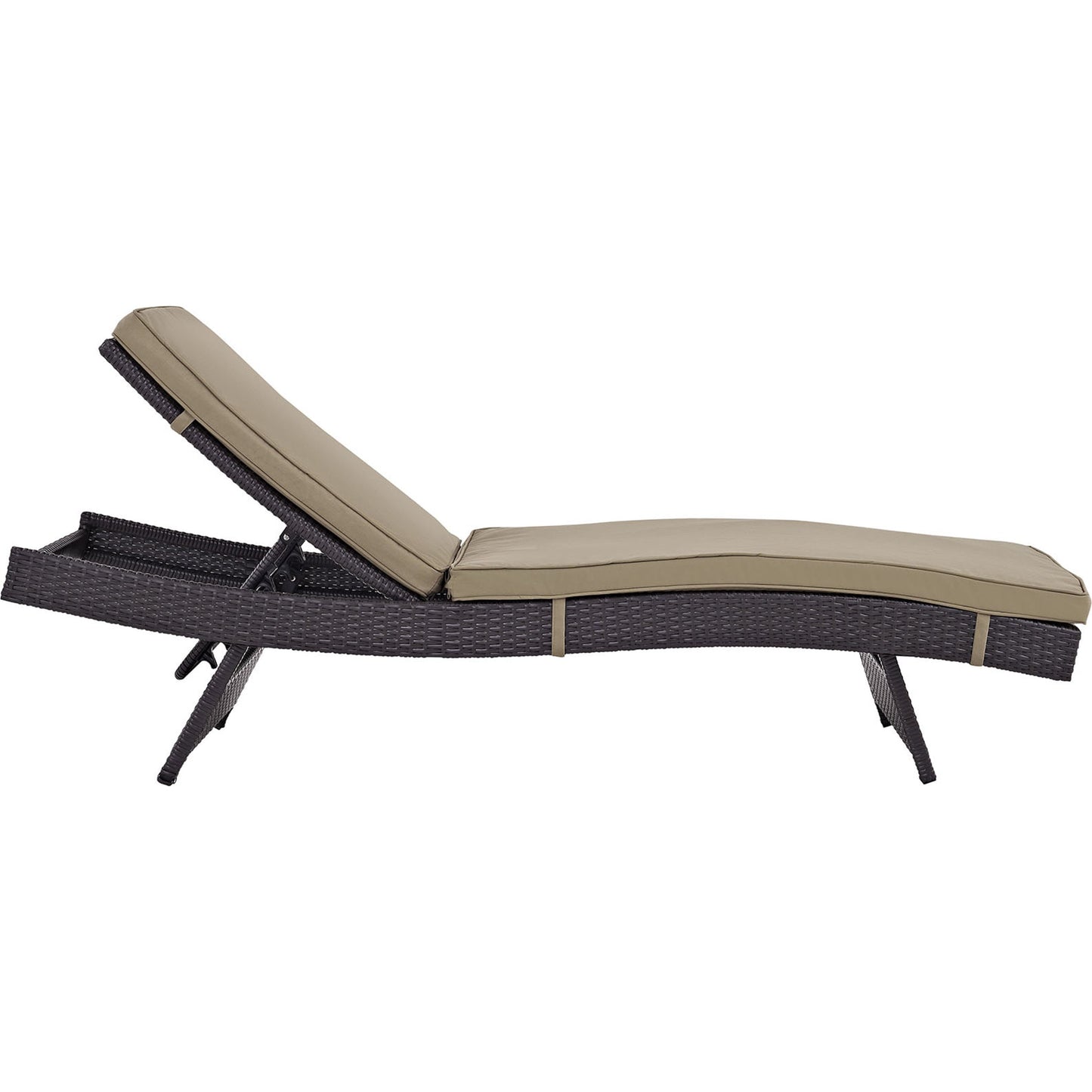 007 S-292855 | Additional Silo | Amelia Outdoor Patio Chaise by Evans & Londeen. Made from synthetic rattan weave, powder coated aluminum, cushion density is 24kg, m3 in a modern style.