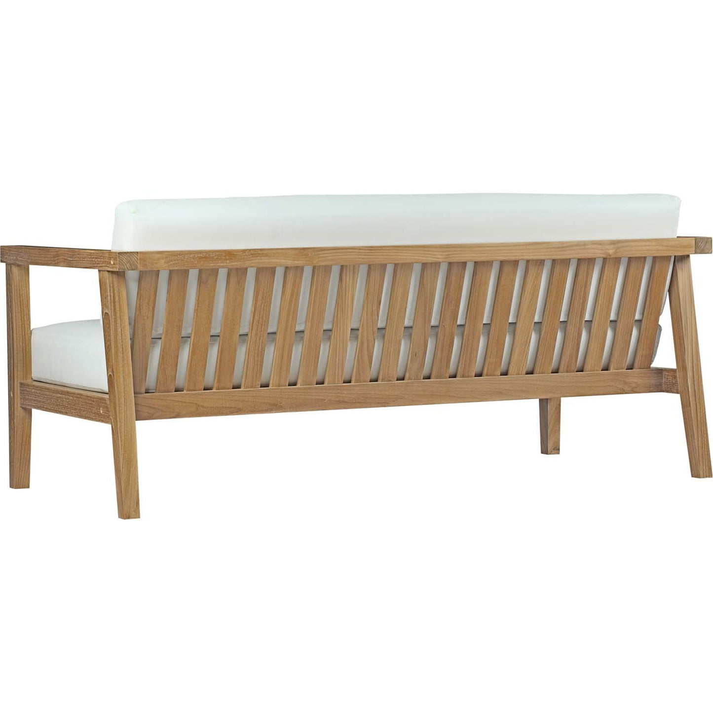 002 S-293585 | Additional Silo | Ellie Teak Sofa by Evans & Londeen in natural white. Made from teak solid wood, chair weight capacity: 1323lbs. in a modern style.