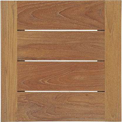 Natalia Wood Side Table by Evans & Londeen in natural. Made from teak solid wood kd structure in a modern style.