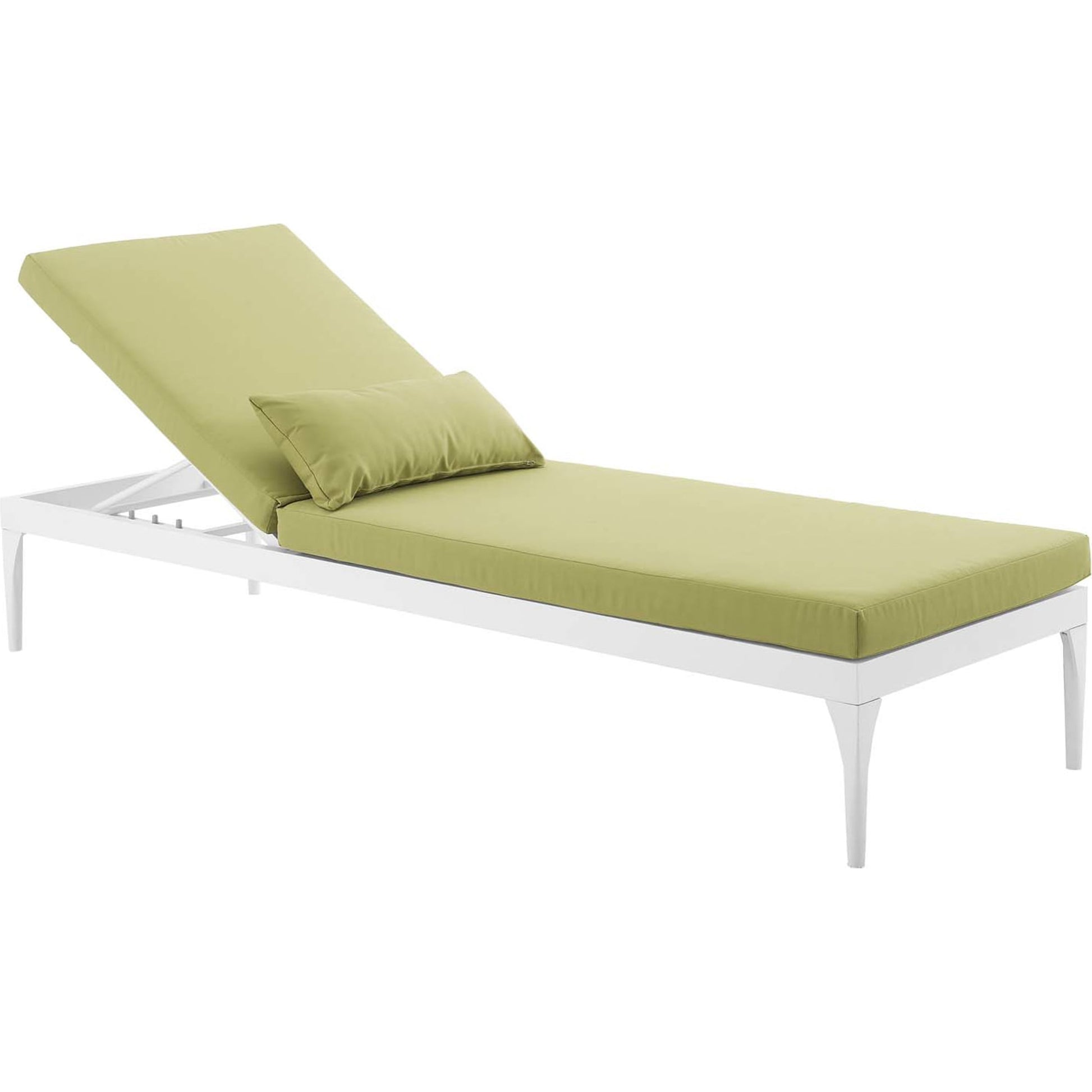 Crockett Cushion Chaise Lounge Chair by Evans & Londeen. Made from foam 3in thick, grey-weimas#7101-20, charcoal-solution dye#mw003, navy-weimas#7101-76, peridot-weimas#5201-82, turquoise-weimas#1451-13, aluminum frame, kd structure fo